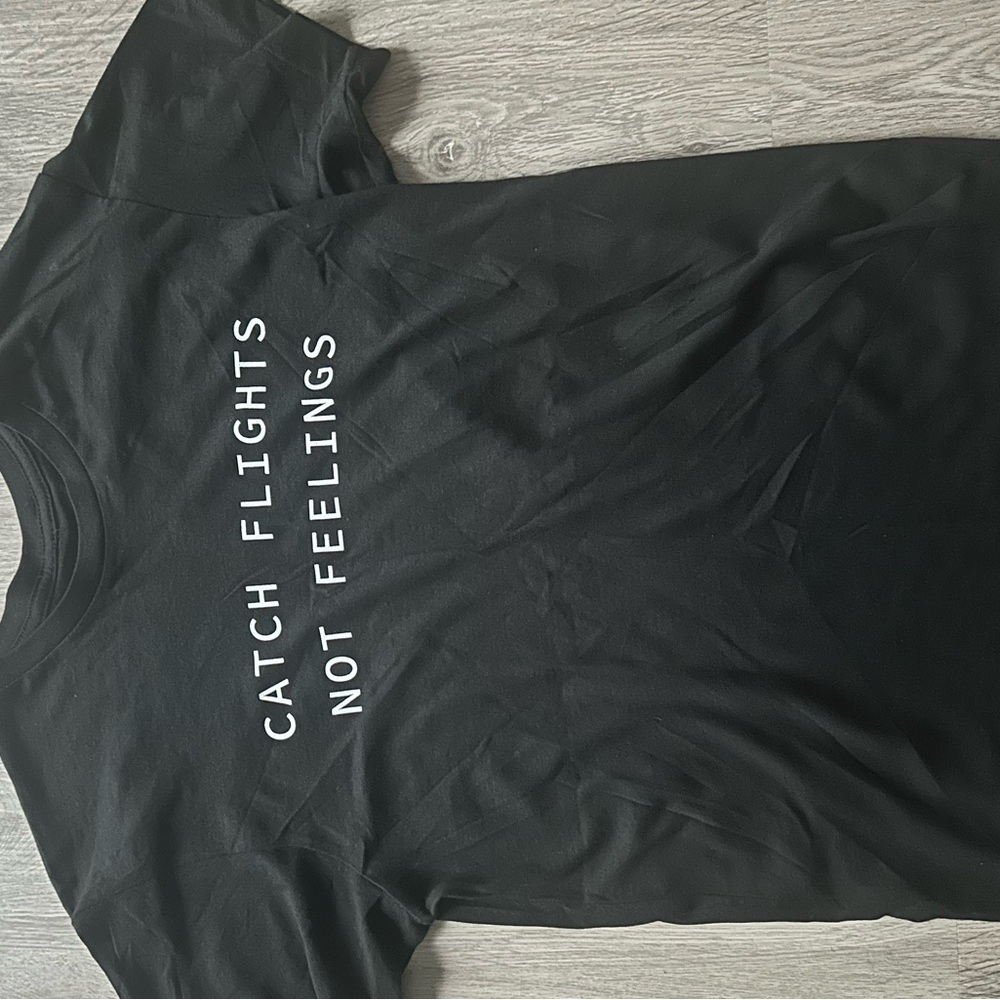 Fashion Nova Black Tee with White Lettering